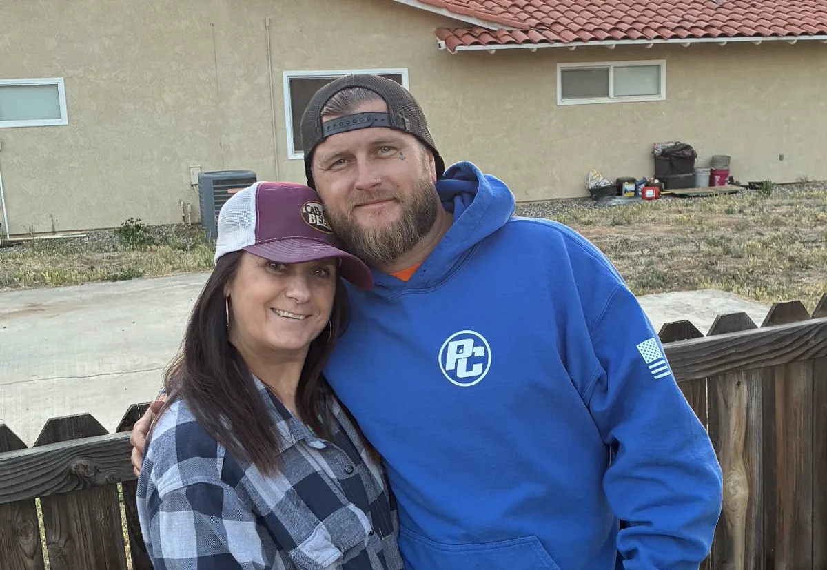 Ryan Babin, owner of R&D Brothers Mobile Detailing, with his mom
