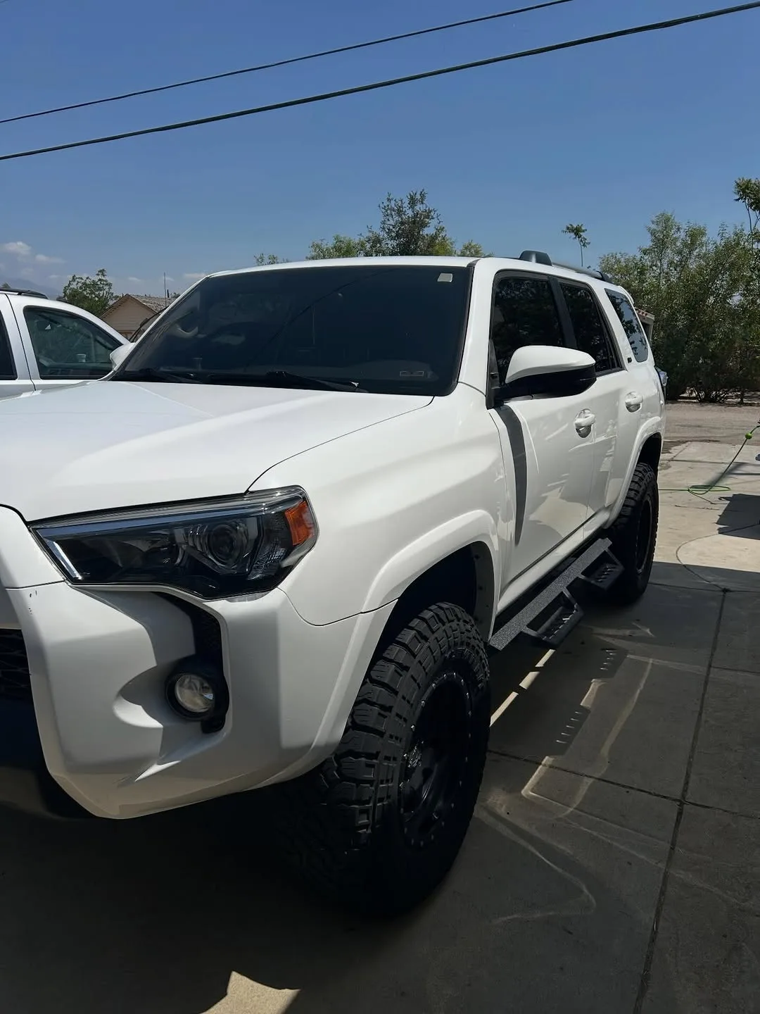 Toyota 4Runner, washed and decontaminated